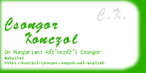 csongor konczol business card